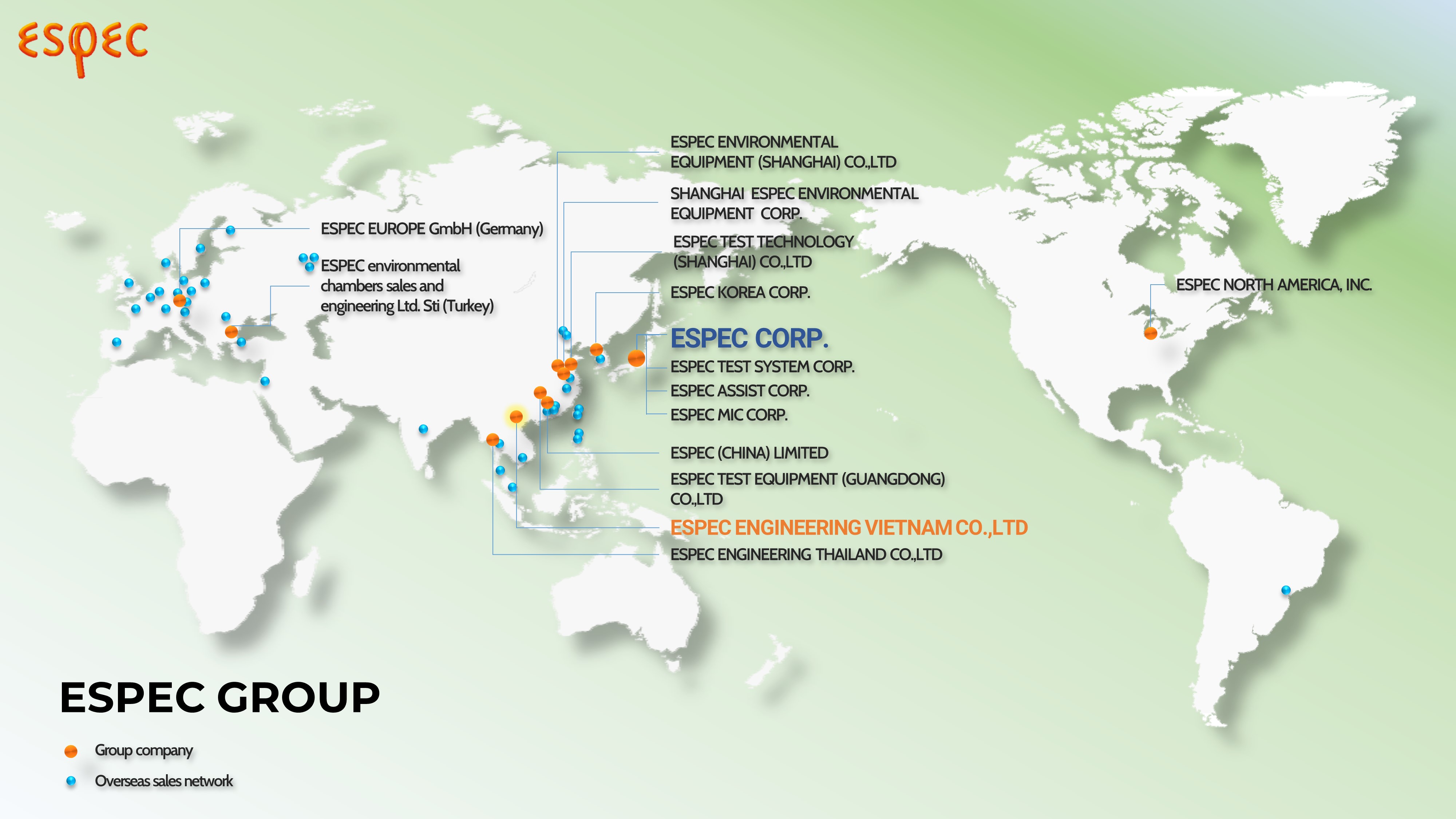 Mạng lưới ESPEC toàn cầu